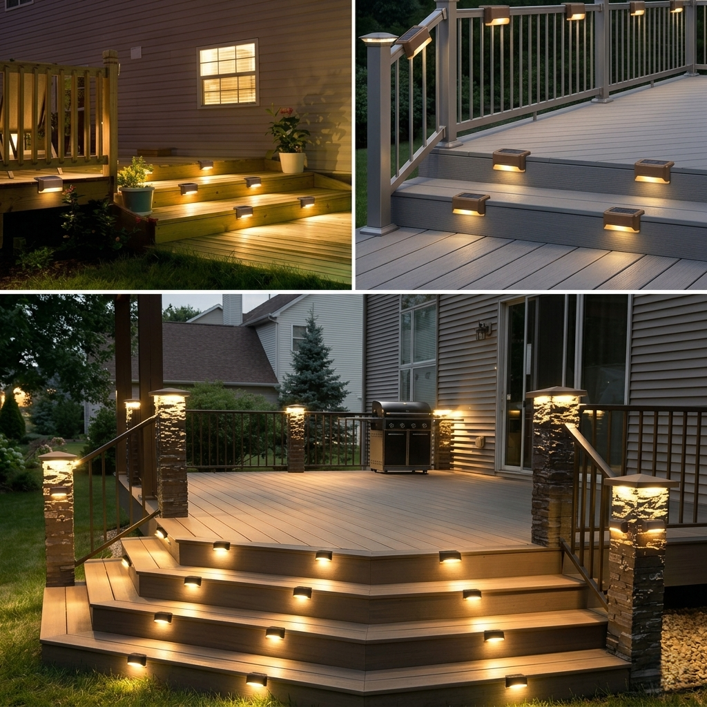 Solar Step Lights Outdoor | Waterproof Garden Deck Lamp - Image 3