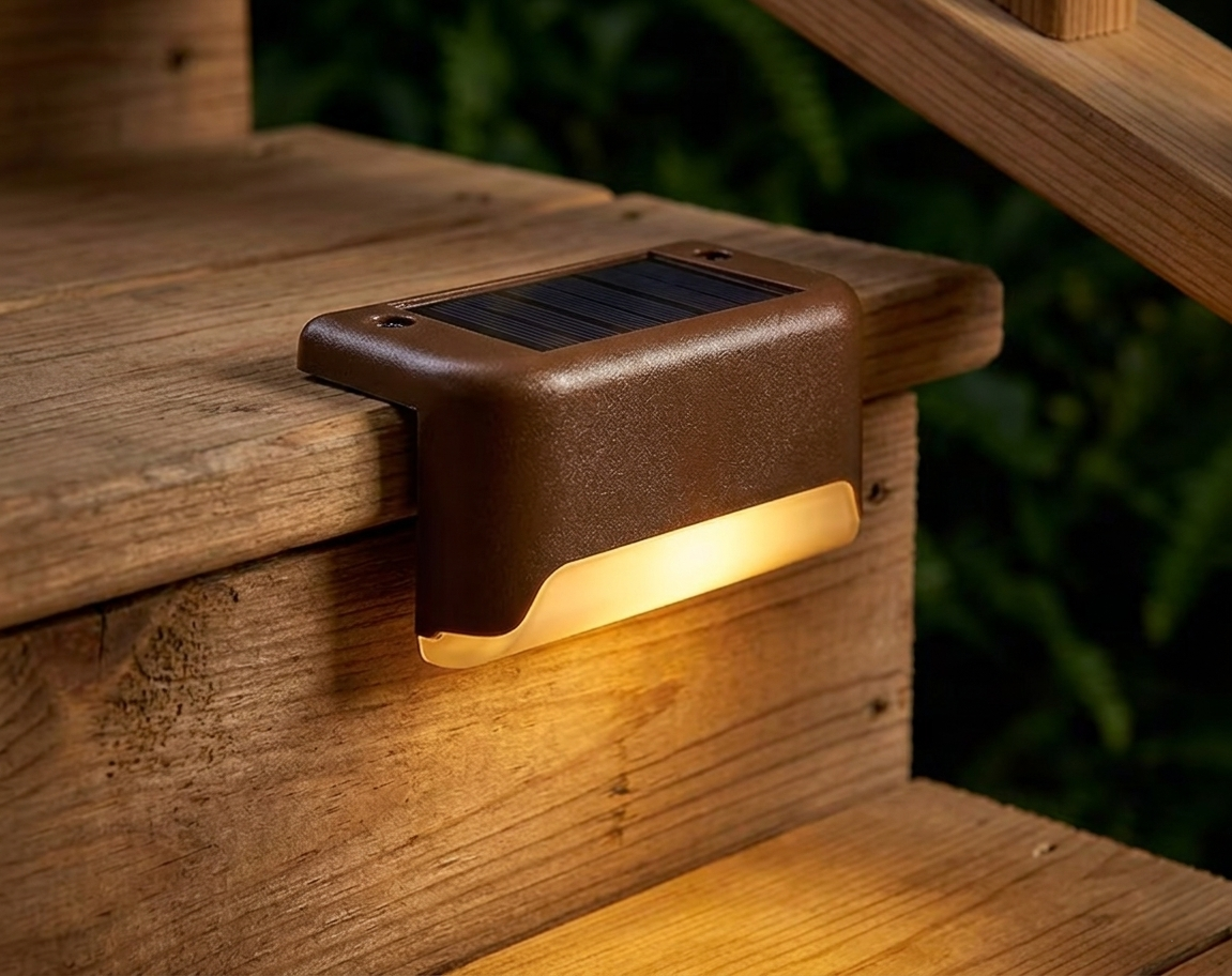 Solar Step Lights Outdoor | Waterproof Garden Deck Lamp - Image 2